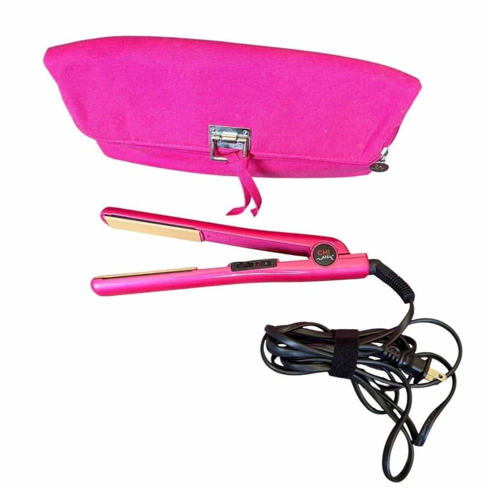 CHI Expert Pink Flat Iron Babyliss Pro Mini Flat Iron Bundle Tested Working - Picture 2 of 16
